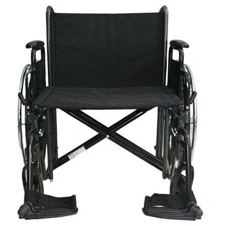 Poylin XXL Bariatrik Tekerlekli Sandalye | Katlanabilir Çift Pistonlu Şase, 250 kg Taşıma Kapasiteli, Antibakteriyel Döşemeli P114-XXL