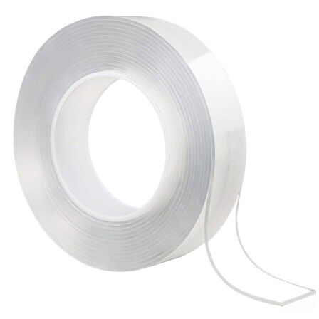 Sunup SN-24358 20Mm 3 Metre Çift Taraflı Nano Teknoloji Süper Yapıştırıcı Şeffaf Bant