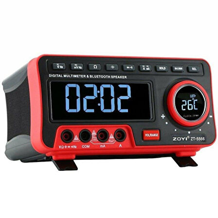 Zoyi ZT-5566 Dijital Ekranlı Masaüstü Multimetre Ölçü Aleti + Bluetooth Hoparlör