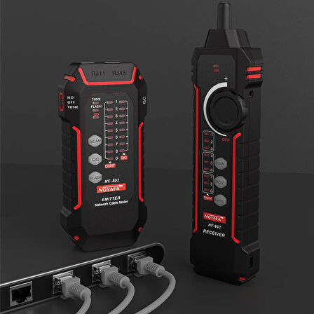 Ayt Noyafa NF-802 Rj11 Rj45 Kablo Bulucu Test Aleti Ethernet Kablosu İnternet Kablo Bulucu Ölçüm Cihazı