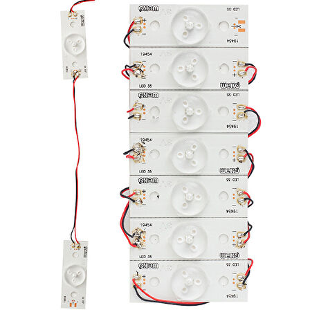 3 Volt Tek Kablolu Birbirine Bağlı Led (7'Li Poşet)