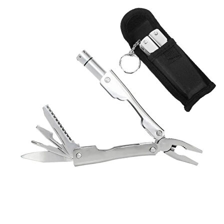 Ayt Sunup Çok Fonksiyonlu Pense Çakı Seti Paslanmaz Çelik Testere Şişe Açacağı Bıçak Tornavida Fener Anahtarlık