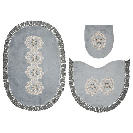 Queen Oval Nakışlı 3 Lü