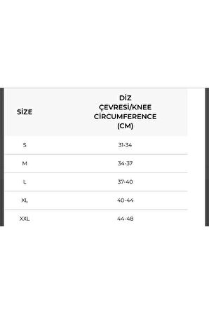 Medikalcim Örme Patella Ve Ligament Destekli Dizlik - (XXL) (TEK)