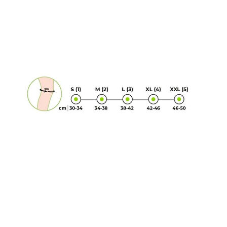 Medikalcim Örme Fleksible Balenli Dizlik XLarge