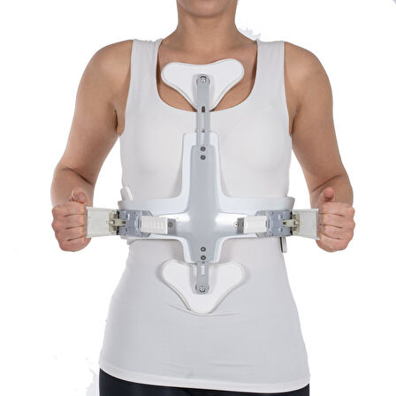 Medikalcim Hiperekstansiyon Korse 3 Nokta Jeweet Korse Gövde Yüksekliği 50--60 cm MEDİUM