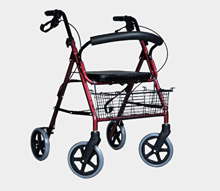 Medikaltec Leo 347R Oturmalı Rollator Ayak Pedalli