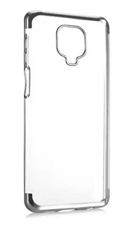 Xiaomi Redmi Note 9 Pro Kılıf İnce Köşeleri Renkli Şeffaf Silikon