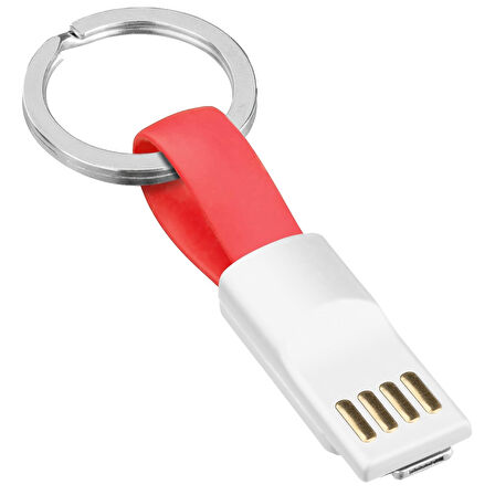 Ayt Powermaster 2in1 Anahtarlık Type C Lightning Mini Anahtarlık USB Şarj Kablosu PM-26061