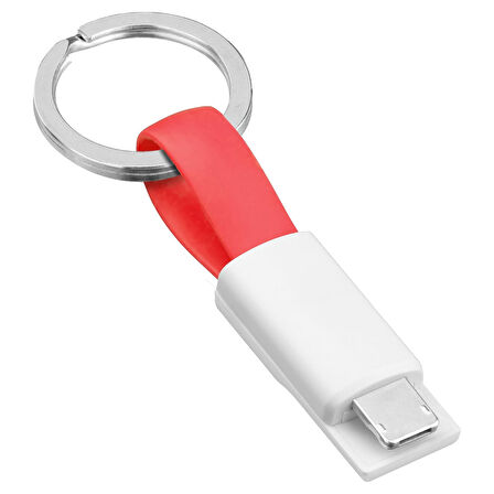 Ayt Powermaster 2in1 Anahtarlık Type C Lightning Mini Anahtarlık USB Şarj Kablosu PM-26061