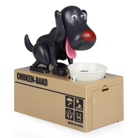 Ayt Sensörlü Para Yiyen Köpek Model Bozuk Para Kumbarası Çocuk Eğlenceli Hediyelik Kumabara