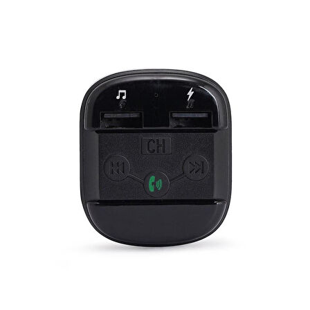 Ayt Hello HL-19681 X12 Handsfree Çift Usb Sd Bluetooth 12-24 Volt Fm Transmitter Oto Araç Çakmaklık Müzik Bağlantı Cihaz