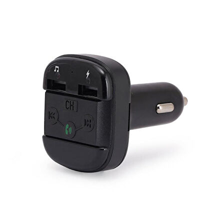 Ayt Hello HL-19681 X12 Handsfree Çift Usb Sd Bluetooth 12-24 Volt Fm Transmitter Oto Araç Çakmaklık Müzik Bağlantı Cihaz