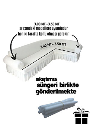Köşe Koltuk Takımı Kılıfı L Koltuk Takımı Örtüsü Bürümcük Gri Brc-kosetakım Koltuk Kanepe Kılıfı