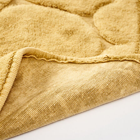 Alanur Antik Eskitme Açık Cotton Yuvarlak Halı
