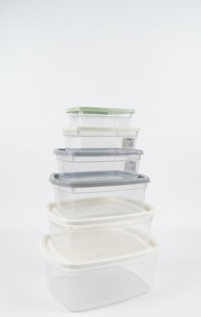  Easybox 6'lı Plastik Saklama Kabı Seti, BPA İçermez İç İçe Geçebilir Mutfak ve Buzdolabı İçi Düzenleyici Erzak Kabı Seti (225 ml - 3000 ml)