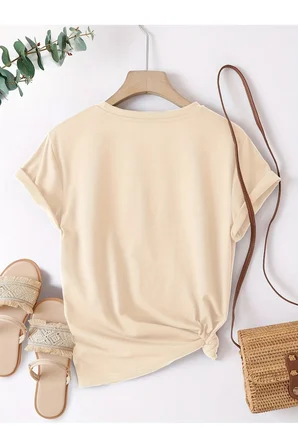 Unisex Renkli Balıklar Baskılı Tasarım Tshirt