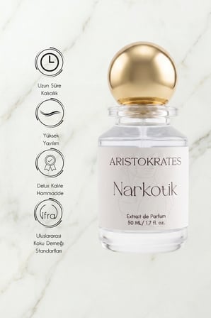 Narkotik Erkek Extrait de Parfüm 50 ML | Odunsu, Çiçeksi | Şeftali, Yasemin, Misk, Yosun, Meşe, Liçi