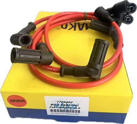 MAKQ Tofaş S Motor Doğan Slx Kırmızı Performans Buji Kablo Seti