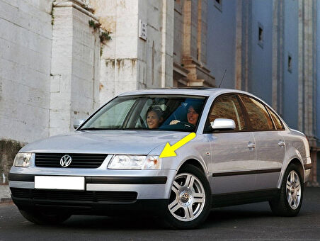 VW Passat B5 1997-00 Ön Sol Sinyal Lambası Beyaz Buzlu 3B0953041C
