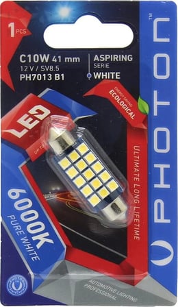 Photon C10w 12v Canbus 41mm Sofit Led Plaka Tavan Kapı İçi Torpido Bagaj Aydınlatması Tekli Blister Ph7013 B1 1 Adet