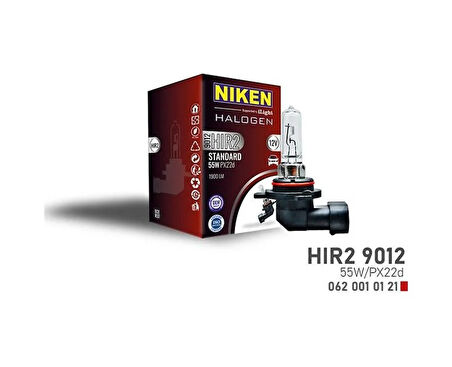 Nıken 9012 Hır2 55w Halojen Ampul Px22d 12v Nıken 0620010121 Oem