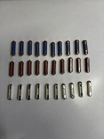 Mta Taş Sigorta 8 Amper 16 Amper 25 Amper Karışık 30 Adet