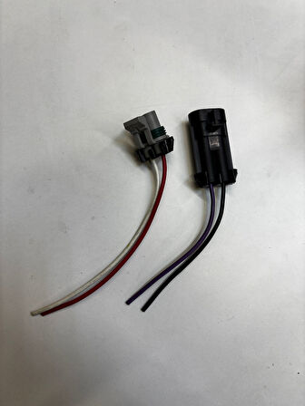 2 Kablolu Karşılıklı Konnektör Fan Motor Soketi 2.5mm Kablolu