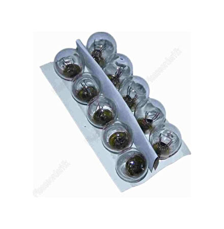 1176 12V 21 5W Çift Duy Düz Tırnak Park-Fren Ampulü 10 Adet