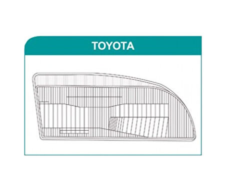 Toyota Corolla Uyumlu Ae101 Ön Sag Ve Sol Far Cami Takimi 1992-1998 526781919