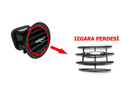 Corsa D Kalorifer Havalandırma Muzulu Izgara Perdesi Nikelajlı