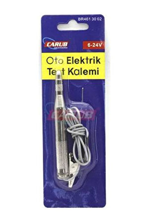 Carub Araç Oto Elektrik Test Kontrol Kalemi 6v-24v Timsah Ağızlı