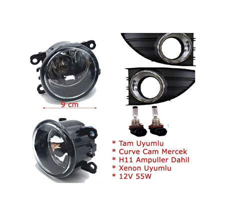 Renault Fluence Sis Fari Takimi Krom Çerçeveli 504599171