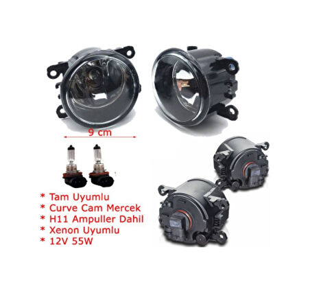 Citroen C-Elysee 2012-2016 Sis Fari Lambasi Ampullu Set (2 Adet) 300662775