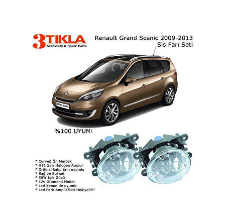 Renault Grand Scenic 2009-2013 Sis Farı Seti Oem:261500097R