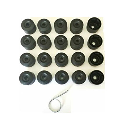 Vw Passat Golf Jetta Bijon Saplama Kapagi 16 Adet + 4 Adet Sifrli 342112028