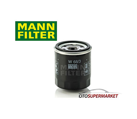 Toyota Corolla Uyumlu E12 Yağ Filtresi 1.6 Benzinli 2002-2007 Mann