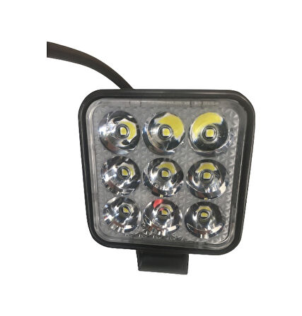 Motosiklet Sis Farı 12 V 9 Led 27W Aliminyum Beyaz Işık l-1118