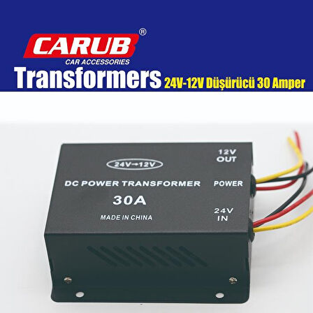 Carub Düşürü 24 Volt 12 Volt'a Düşürücü 30 Amper