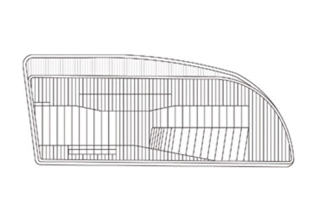 Toyota Uyumlu Corollla Sağ Far Camı 1993-1998