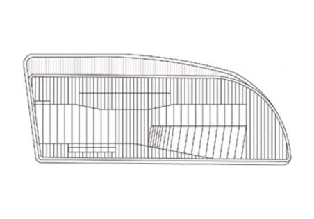 Toyota Corolla Uyumlu Ae101 Ön Sol Sürücü Tarafı Far Camı 1992 1998