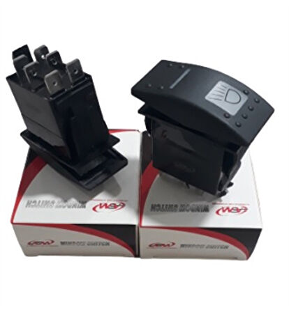 Far Anahtar 6 Fiş Çift Devre Hidromek İş Makinası N11.8189