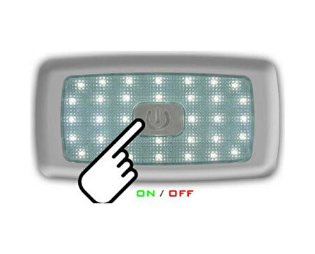 Tavan Lambası Sıcak-Beyaz Dokunmatik 34 Ledli 24 Volt