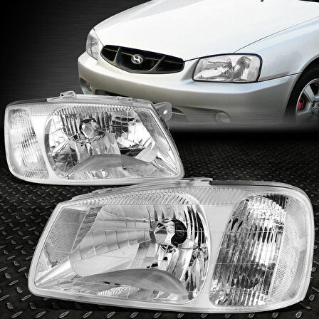 Hyundai Accent Milenyum Kasa Sağ Sol Ön Far Takımı 2000-2002 N11.1327
