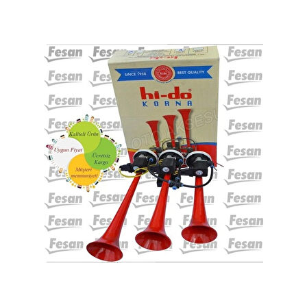 Hido 24 Volt Havalı Arap Korna 3 Borulu (522197233)