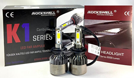 Rockswell LED Far Ampulü H7 (8000 Lümen) K1 Series 003