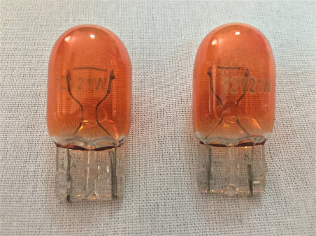 Replax Turuncu 93 T20 Dipsiz Gündüz Far Ampulü 2 Adet Tek Flama12V Sp001
