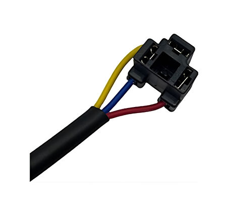 H4 Ampul Duyu Atom Far Fişi 1.5mm Kablolu Soketi 