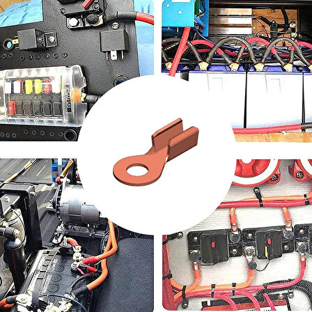 (5 Adet) MESA BA 35 BAKIR KABLO UCU BAŞLIK PABUÇ FİŞ AKÜ TBA2908 