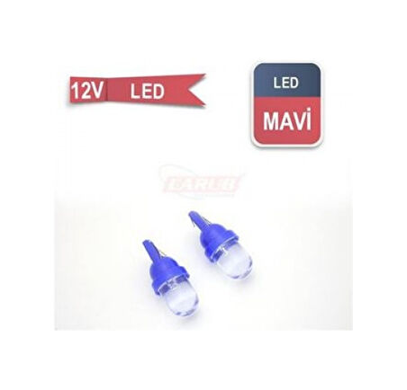 Ampul 12v T10 Led Fariçi Mavi P274 